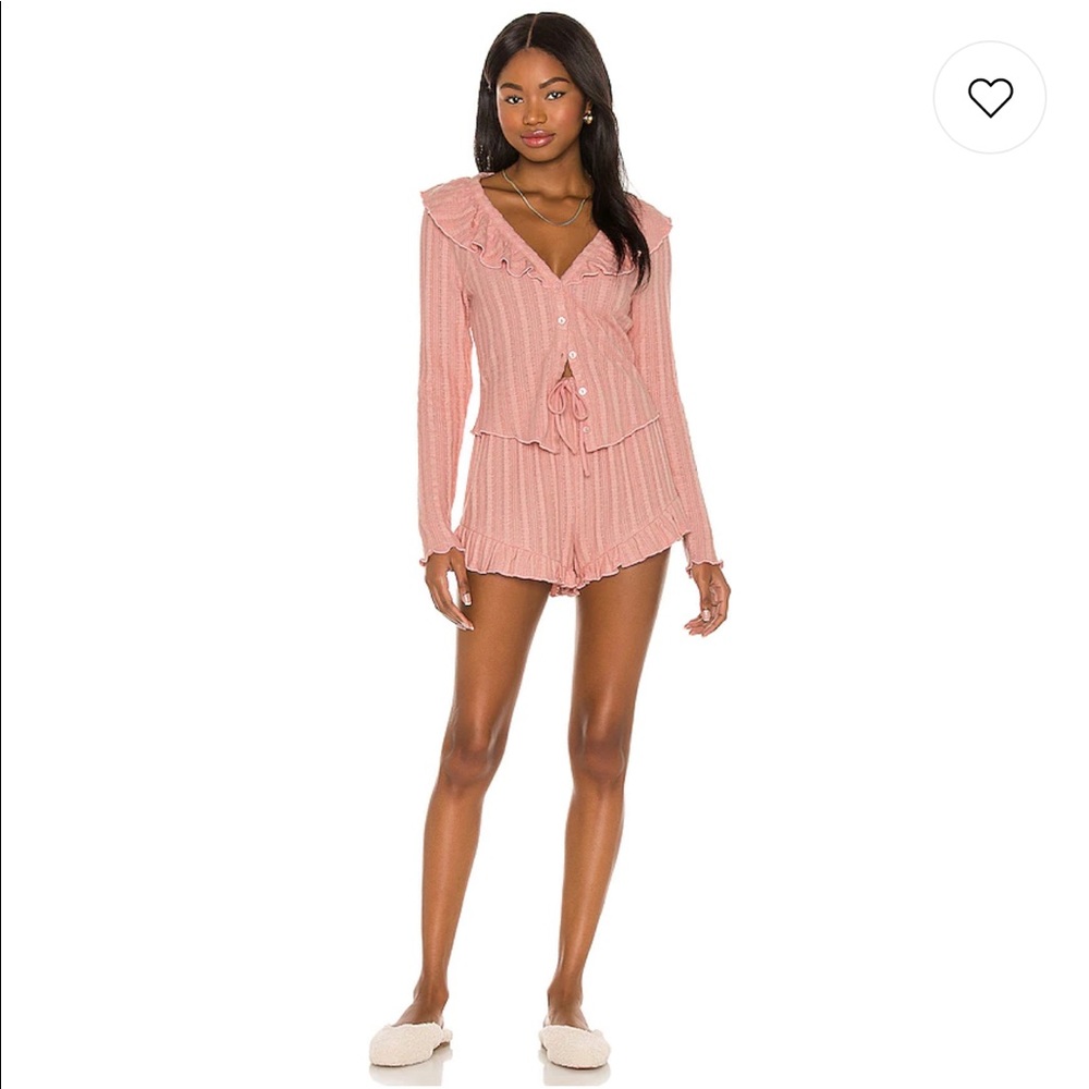 LPA Coco Cardigan in Dusty Rose
